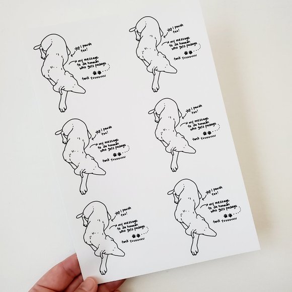 LB051 Posh Dog Puppy Helper Sticker [Price Firm] - Picture 5 of 10